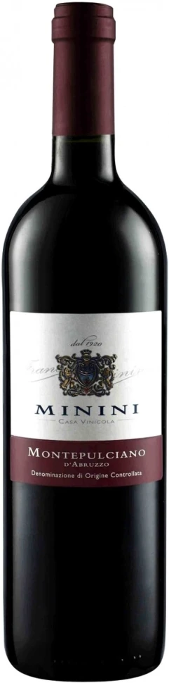Вино Minini, Montepulciano d'Abruzzo DOC, 2010