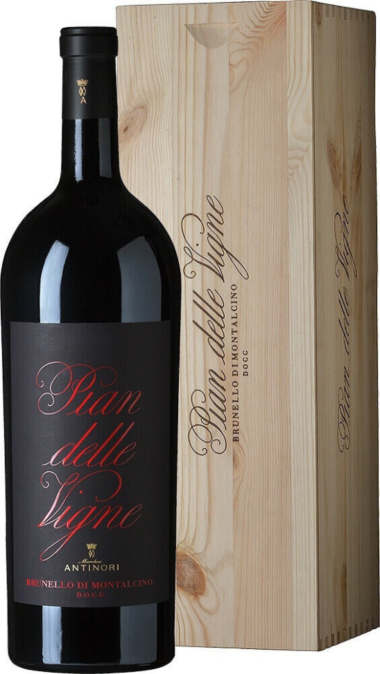 Вино Pian delle Vigne Brunello di Montalcino DOCG 2017 wooden box 1500 мл