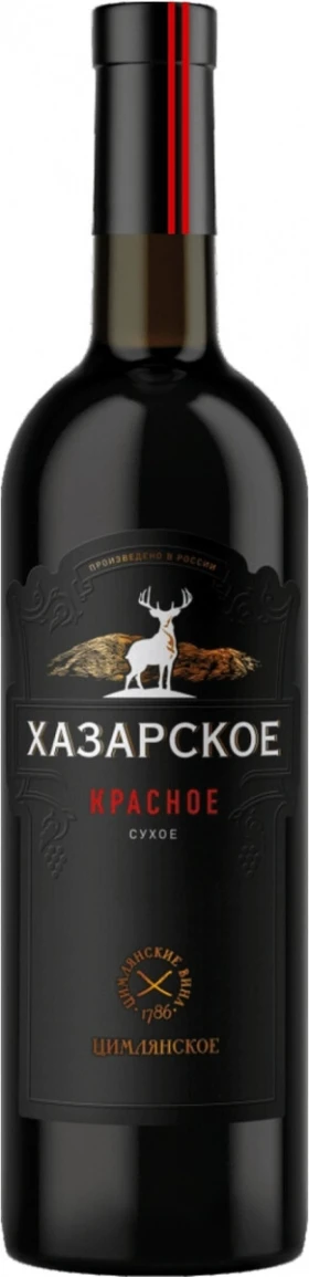 Вино Хазарское Красное сухое, 0.75 л