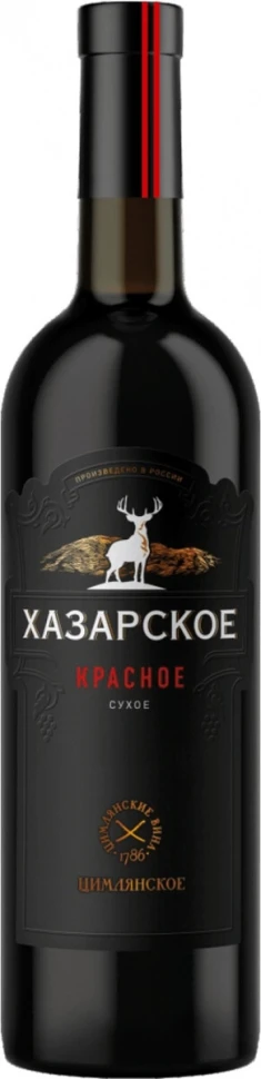 Вино Хазарское Красное сухое, 0.75 л