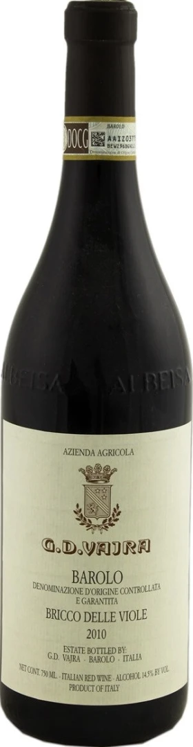 Вино G.D.Vajra, Bricco delle Viole, Barolo DOCG 2010