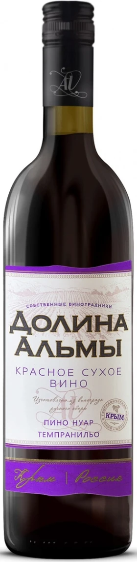 Вино Долина Альмы Пино Нуар-Темпранильо