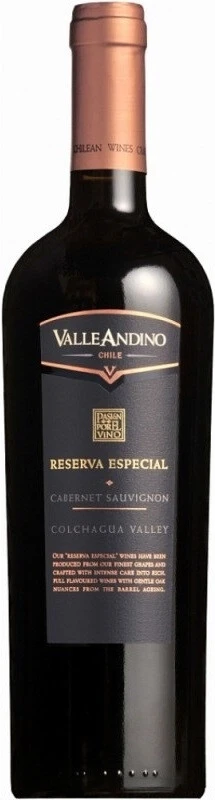 Вино Valle Andino, Cabernet Sauvignon Reserva Especial