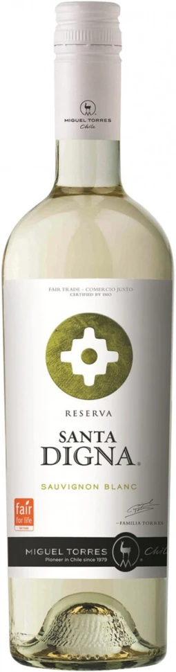Вино Torres, Santa Digna Reserva Sauvignon Blanc, 2017