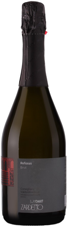 Игристое вино Zardetto Refosso Brut Conegliano Valdobbiadene Prosecco Superiore DOCG 2016