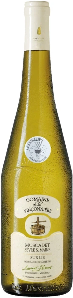 Вино Domaine de la Vinconniere, Muscadet Sevre et Maine Sur Lie АОC, 2015