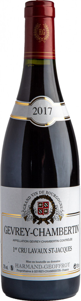 Вино Domaine Harmand Geoffroy Gevrey Chambertin 1er Cru Lavaux St Jacques AOC 2017