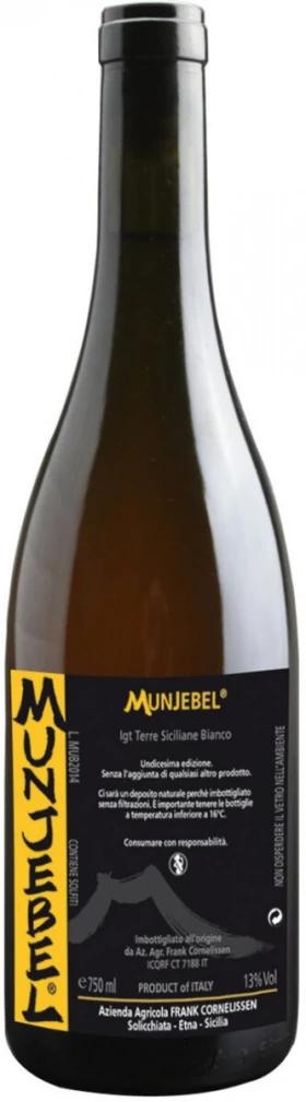 Вино Frank Cornelissen, Munjebel Bianco, Terre Siciliane IGP, 2016