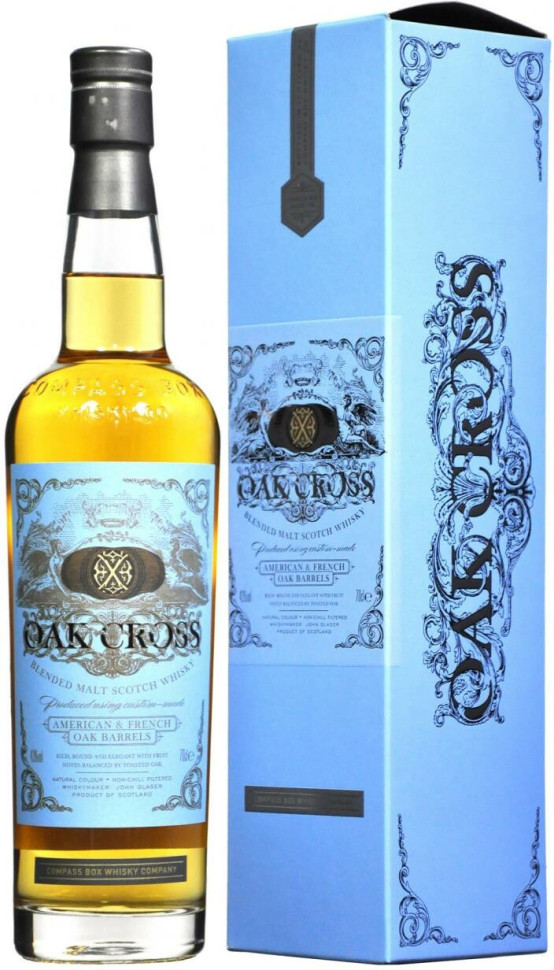 Виски Compass BoXOak Cross gift box 700 мл