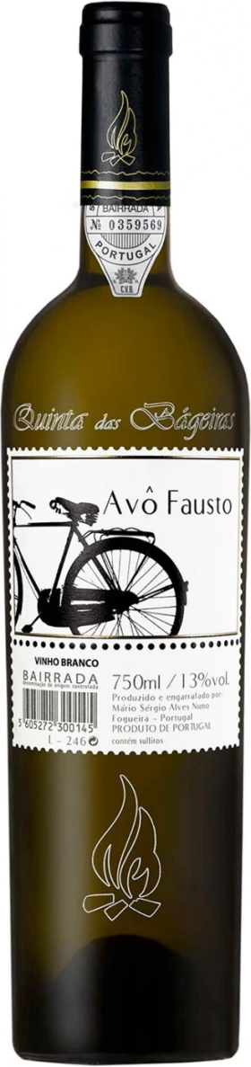 Вино Quinta das Bageiras, Avo Fausto Branco, Bairrada DOC, 2017