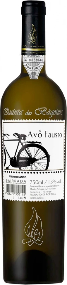 Вино Quinta das Bageiras, Avo Fausto Branco, Bairrada DOC, 2017