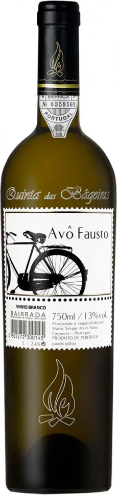 Вино Quinta das Bageiras, Avo Fausto Branco, Bairrada DOC, 2017