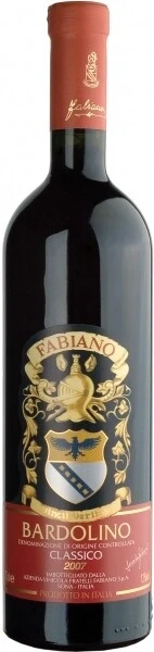 Вино Fabiano, Bardolino Classico DOC, 2007