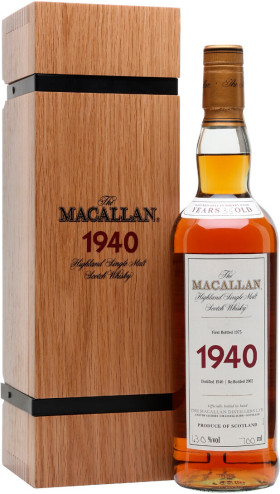 Виски The Macallan 1940 wooden box 700 мл