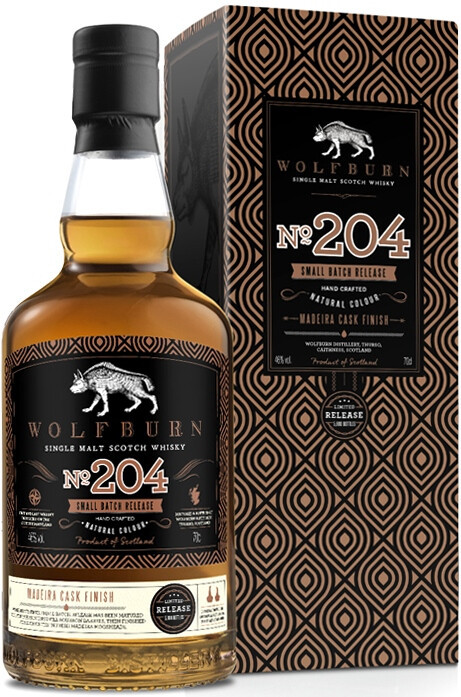 Виски Wolfburn Small Batch №204 gift box 700 мл