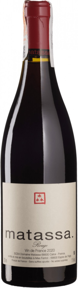 Вино Domaine Matassa Matassa Rouge Cotes Catalanes IGP 2020