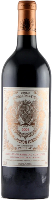 Вино Chateau Pichon Longueville Baron, Pauillac AOC 2-eme Grand Cru Classe, 2004