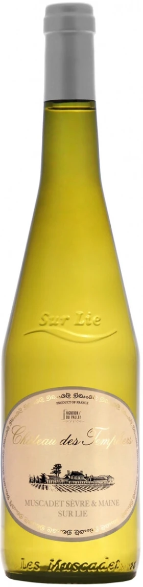 Вино "Chateau des Templiers" Muscadet Sevre et Maine AOC Sur Lie, 2015