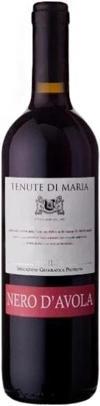 Вино Tenute Di Maria, Nero d'Avola, Sicilia IGP, 2016