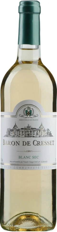 Вино "Baron de Cresset" Blanc Sec