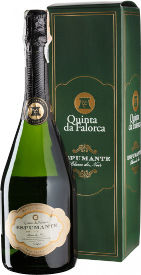 Игристое вино Quinta da Falorca Espumante Bruto Blanc de Noir Dao DOC gift box