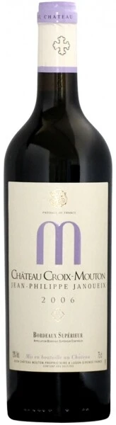 Вино Chateau Croix-Mouton, Bordeaux Superieur AOC, 2006