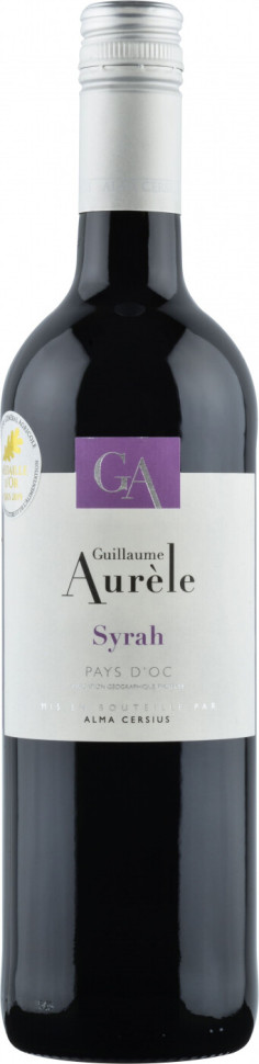 Вино Guillaume Aurele Syrah Pays d Oc IGP