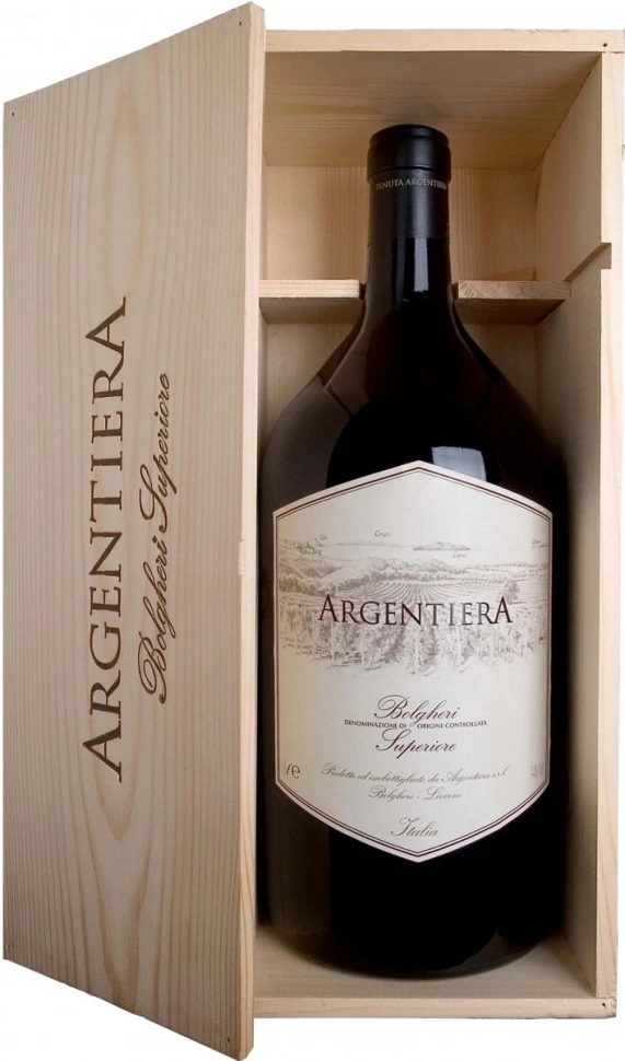 Вино Argentiera Bolgheri Superiore DOC, 2016, wooden box, 3 л