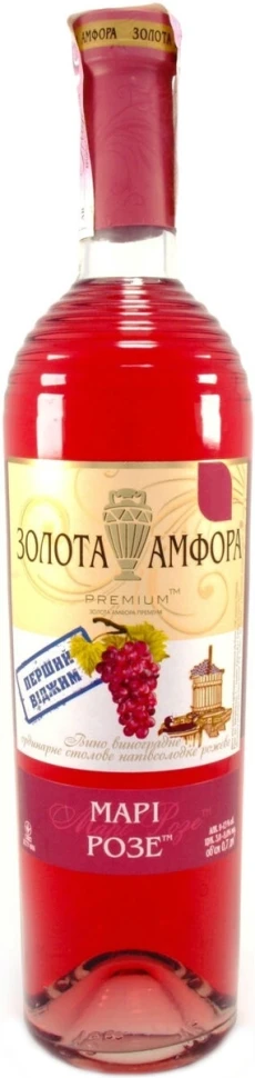 Вино "Золотая Амфора" Мари Розе, 0.7 л