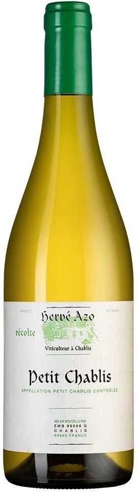 Вино Herve Azo, Petit Chablis AOC, 2023