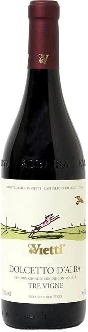 Вино Vietti, Dolcetto d'Alba Tre Vigne DOC, 2019
