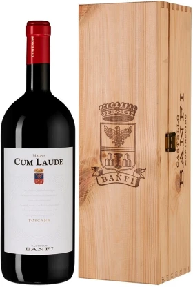 Вино Banfi, Cum Laude, Toscana IGT, 2021, wooden box, 1.5 л