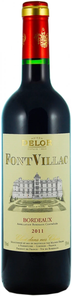 Вино Maison Delor, FontVillac Rouge, Bordeaux AOC, 2011