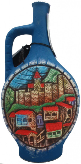 Вино Usakhelauris Venakhebi Alazani Valley Red ceramic bottle 1 л