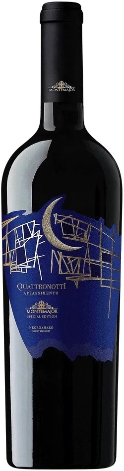 Вино Montemajor, Quattronotti Appassimento Negroamaro, Salento IGT, 2023, 0.75 л