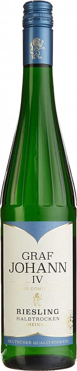 Вино Graf Johann IV Riesling Halbtrocken, Rheingau, 2023