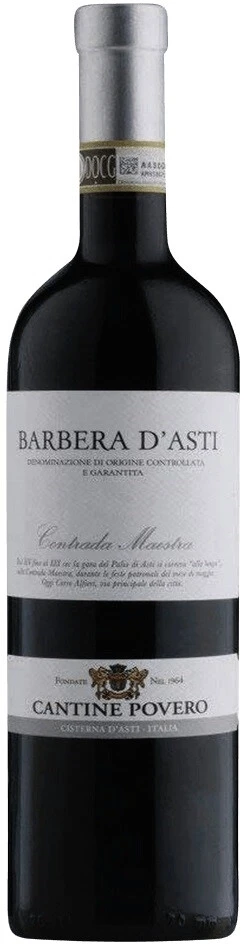 Вино Cantine Povero, Barbera d'Asti Contrada Maestra DOCG, 2018