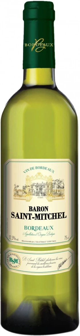 Вино Baron Saint-Mitchel Bordeaux AOC Blanc, 2023