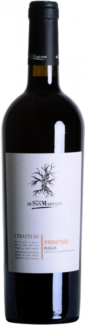 Вино Feudi di San Marzano, "I Tratturi" Primitivo, Puglia IGT, 2012