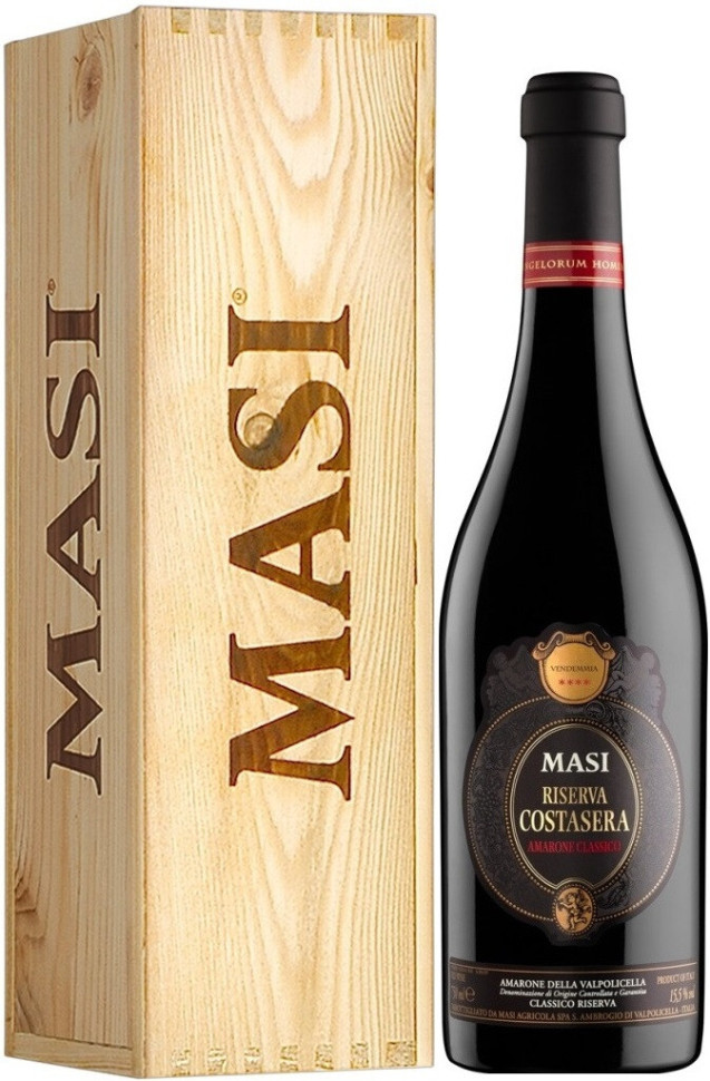 Вино Masi Costasera Amarone Classico Riserva DOC 2015 wooden box