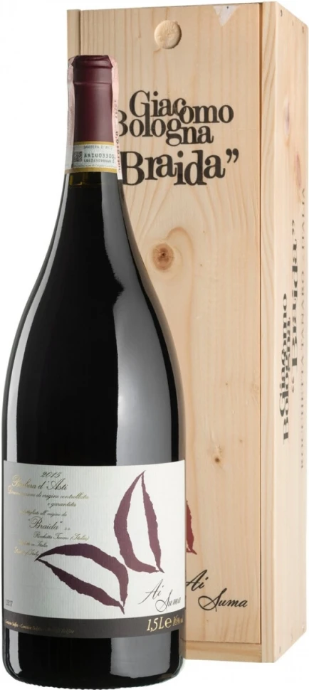 Вино Ai Suma, Barbera d'Asti DOC, 2015, wooden box, 1.5 л