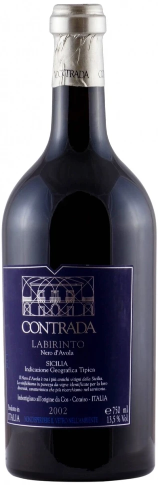 Вино COS, Contrada Labirinto, Sicilia IGT, 2002