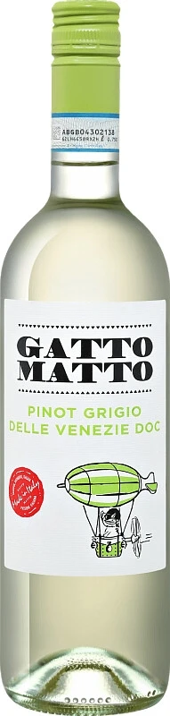 Вино Villa degli Olmi, Gatto Matto Pinot Grigio delle Venezie DOC, 2020
