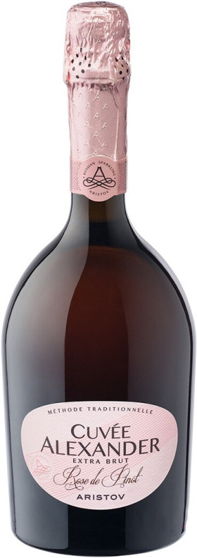 Игристое вино Aristov Cuvee Alexander Rose de Pinot Extra Brut