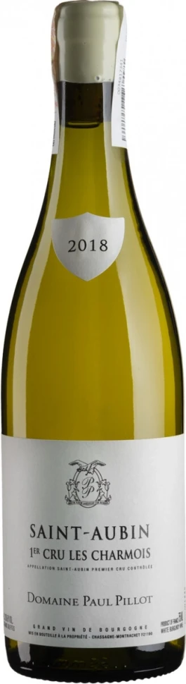 Вино Domaine Paul Pillot, Saint-Aubin 1-er Cru Le Charmois AOC, 2018