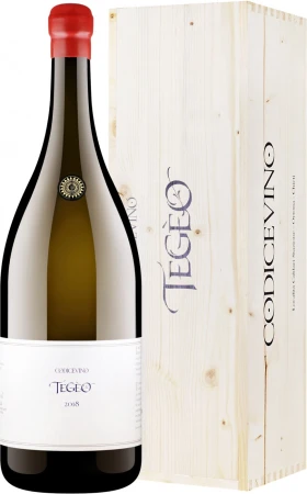 Вино Codice Vino, Tegeo Pecorino Superiore, Abruzzo DOP, 2018, wooden box, 3 л
