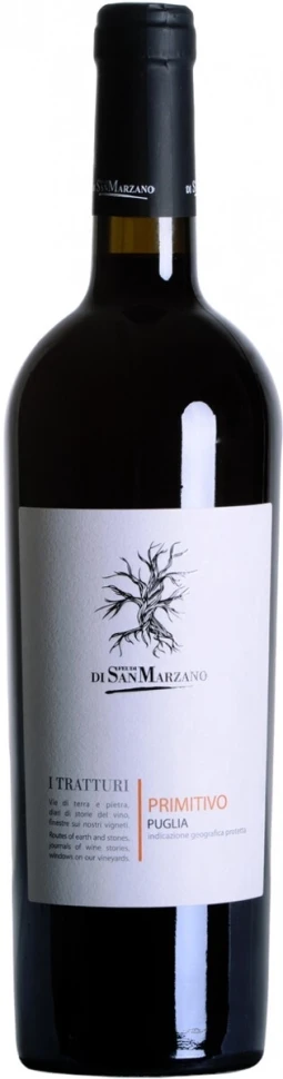 Вино Feudi di San Marzano, "I Tratturi" Primitivo, Puglia IGT, 2013