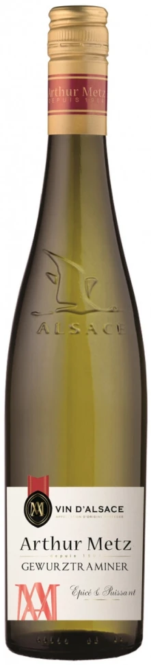 Вино Arthur Metz, Gewurztraminer, Alsace AOP, 2023