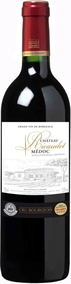 Вино Chateau Ricaudet, Medoc AOC, 2011