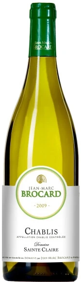 Вино Jean-Marc Brocard, Chablis AOC Domaine Sainte-Claire, 2009
